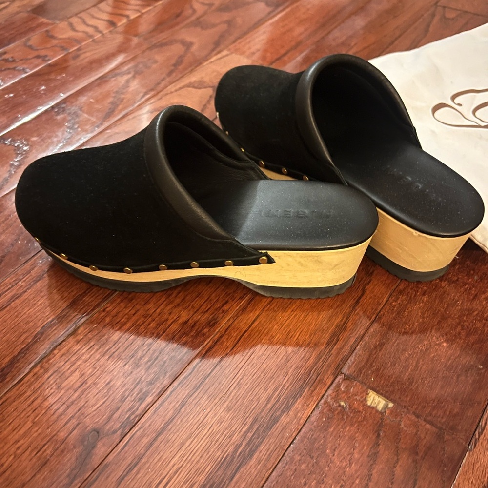 M. Gemi Black Mules Size 40